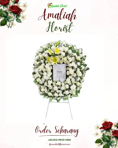 Krans Bunga Duka Cita di Lubuk Raya